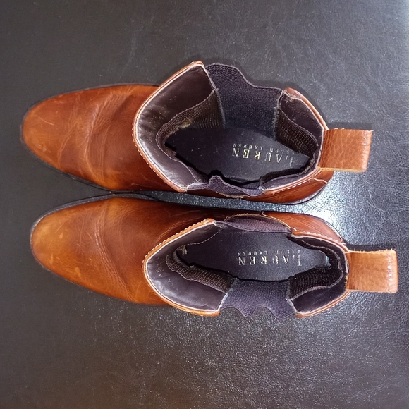 Lauren Ralph Lauren Leather Chelsea Boots - Picture 7 of 11